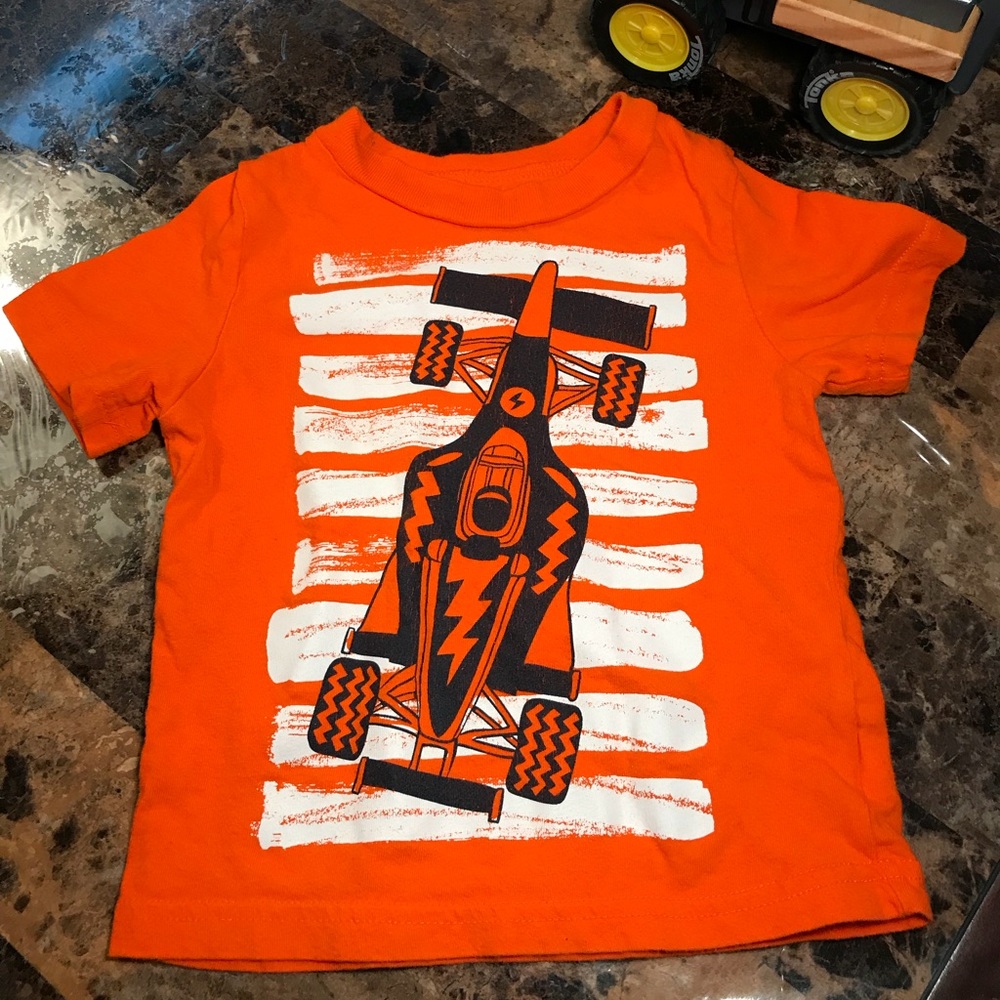 3/$20 Circo race car shirt 18 mo orange toddler - Picture 1 of 7